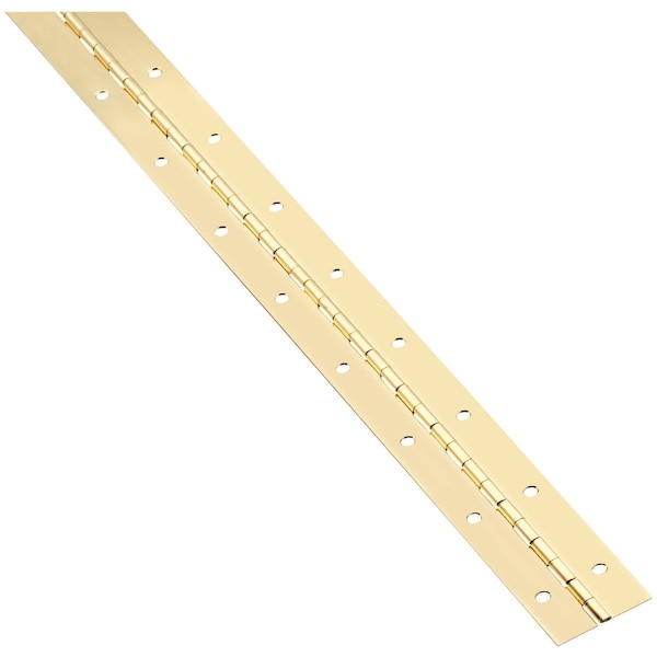 National Steel 1-1/2 In. x 48 In. Bright Brass Continuous Hinge N148304 - main